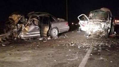 مصرع 3 أشخاص في حادث تصادم سيارتين بأسيوط