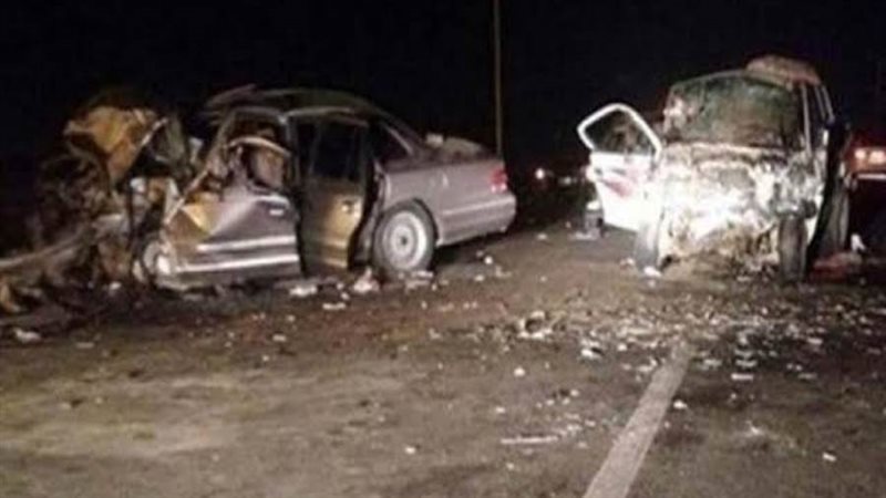 حادث تصادم سيارتين