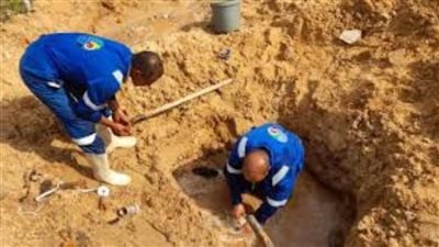 الانتهاء من إصلاح خطوط مياه الشرب بأقطار مختلفة على مستوى محافظات القناة