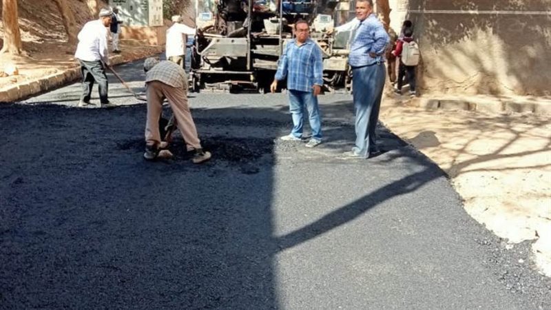 أستمرار رصف الشوارع