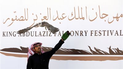 135 صقرا تتنافس في اليوم الأول لمهرجان الملك عبدالعزيز للصقور
