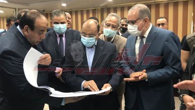 اللواء محمود شعراوي يتفقد وحدة نظم المعلومات الجيومكانية الجغرافية بكفر الشيخ