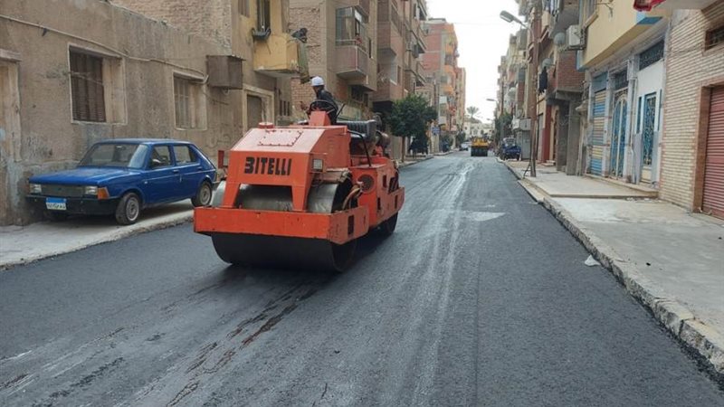 جانب من تطوير الشوارع