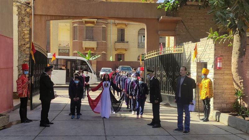 شرطة الخيالة تستقبل