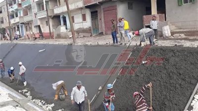 متابعة مستمرة للأعمال الإنشائية بمدينة قلين في كفر الشيخ