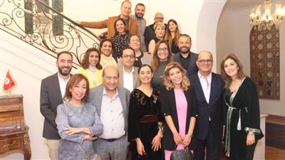السفير التونسي يحتفي بعرض فيلم قدحة وضيوفه بمنزله بالقاهرة