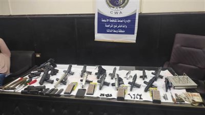 سقوط سيدة تدير ورشة لتعديل وإصلاح الأسلحة النارية بالمنوفية