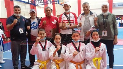 كفر الشيخ: أبطال التايكوندو يحصلون على الميداليات الذهبية والفضية