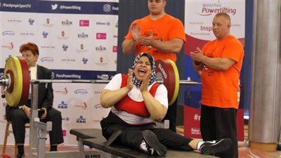 نادية علي تحتل المركز الخامس في بطولة العالم لرفع الأثقال البارالمبي