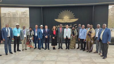 ضيوف مصر يتوافدون على متحف الحضارة