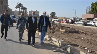 محافظ القليوبية يتفقد الأعمال بمشروعات الطرق 