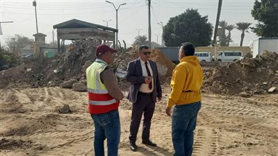 رئيس مدينة بني سويف يتابع أعمال تطوير حديقة الشلال وإنشاء النصب التذكاري