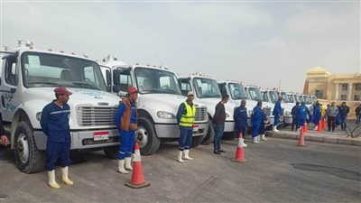 محافظة شمال سيناء تعد المعدات استعدادًا لموسم الشتاء والأمطار