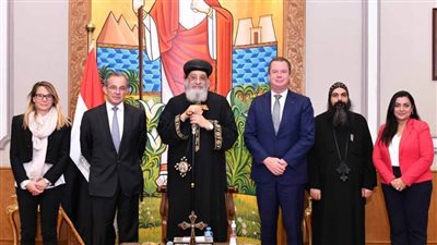 البابا تواضروس يستقبل وفدا من البرلمان الأوروبي..وسفير مصر بصربيا