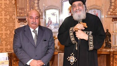 السفير الكويتي بالقاهرة ينقل تحيات أمير دولة الكويت لقداسة البابا تواضروس الثاني