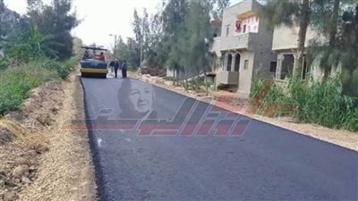 رصف 7 طرق بقرى بيلا ضمن الخطة الاستثمارية بمراكز كفر الشيخ
