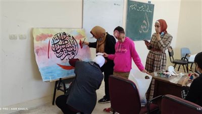 ورش فنية ولقاءات توعوية بالقافلة الثقافية بغرب ووسط الدلتا الثقافي