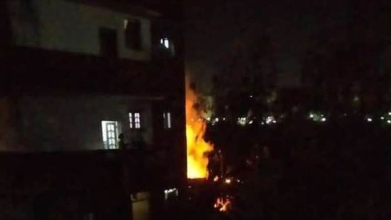 حريق بمنزل في طوخ