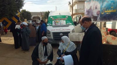 الكشف على ١٤٩٥ مواطناً فى قافلة طبية مجانية بقرية البستان بالبحيرة 