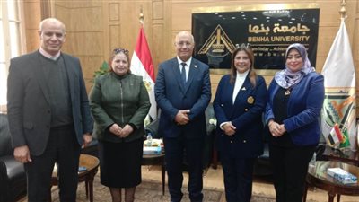 وكيل لجنة التعليم بمجلس الشيوخ فى زيارة لجامعة بنها