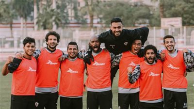 تدريب قوي لخماسي حراس الزمالك
