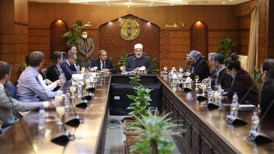 وكيل الأزهر يستقبل وفد مساعدي نواب الكونجرس الأمريكي بمقر مشيخة الأزهر