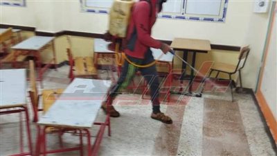 تعقيم مدارس كفر الشيخ لمجابهة فيروس 