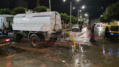 معدات الحملة الميكانيكية تنتشر في شوارع بيلا لمجابهة الأمطار