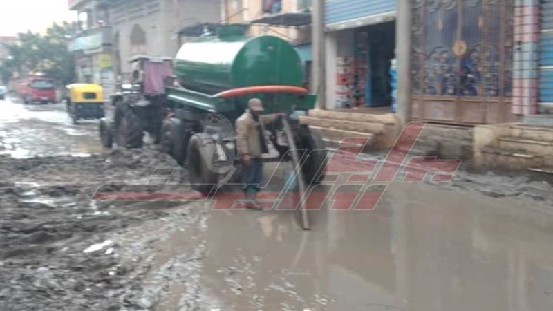 رفع مخلفات الأمطار