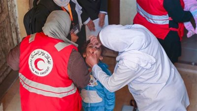 الهلال الأحمر المصري يشارك في الحملة القومية للتطعيم ضد شلل الأطفال
