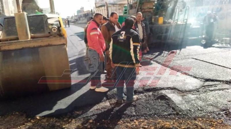 مشروعات الرصف بأشمون