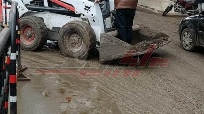 رفع مخلفات الأمطار