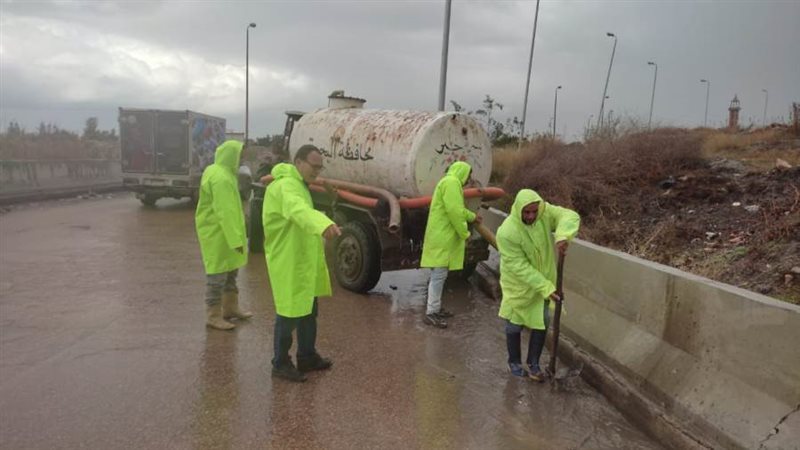 سقوط أمطار غزيرة