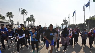 ماراثون للجرى لطلاب جامعة حلوان