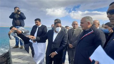 وزير الري يفتتح مشروع حماية خليج مرسى مطروح والمرحلة الأولى من مشروع حماية شاطئ الأبيض