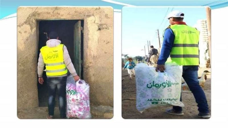 توزيع بطاطين علي