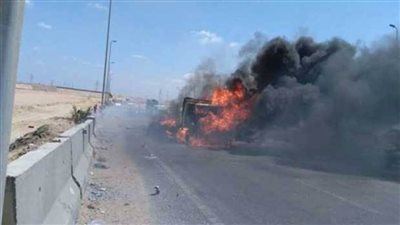 مصرع سائق في حادث تفحم سيارة بالدقهلية