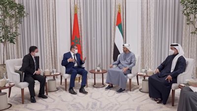 محمد بن زايد يلتقي برئيس الحكومة المغربية