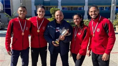 تتويج رجال وسيدات الأهلي ببطولة الجمهورية لألعاب القوى