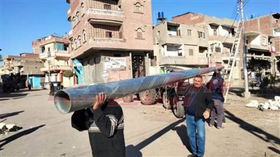 تطوير منظومة الإنارة العامة بمدينة الحامول في كفر الشيخ