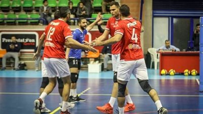 الأهلي يكتسح الزهور بدوري رجال الطائرة