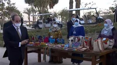 الرئيس السيسي يؤكد على إحياء الصناعات التراثية وتطويرها