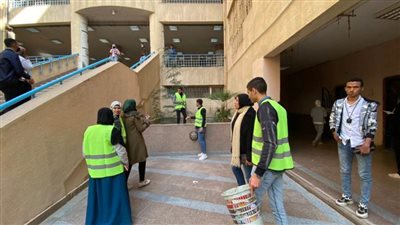 مبادرة بكلية حقوق حلوان للتوعية بأهمية النظافة