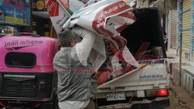 حملة مكبرة لرفع الإعلانات غير المرخصة بسيدي سالم