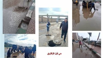 انتشار فرق وأطقم مجابهة الأزمات للحد من آثار الأمطار بالشرقية