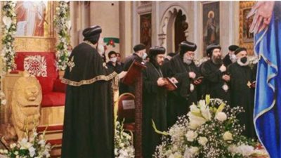 البابا تواضروس الثاني يترأس صلوات رأس السنة  من الإسكندرية