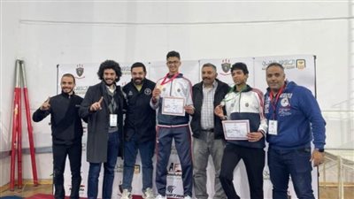 نادي الصيد يسيطر على ذهبية الفردي والفرق لسلاح السيف شباب