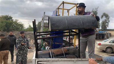 حملة مكبرة لرفع الإشغالات بمشاركة قسم شرطة المرافق بمنطقة حي ثاني الإسماعيلية