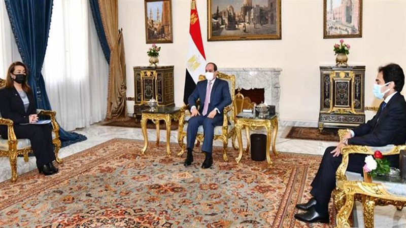 الرئيس السيسي يستقبل