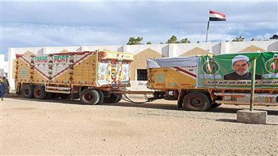 قافلة من بيت الزكاة والصدقات لمساعدة المحتاجين من أهالي الوادي الجديد